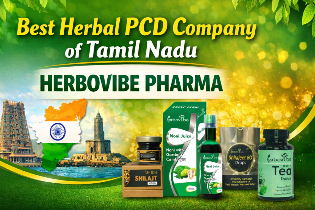 Best Herbal PCD Company of Tamil Nadu: Herbovibe Pharma” ke liye ready hai blog title image